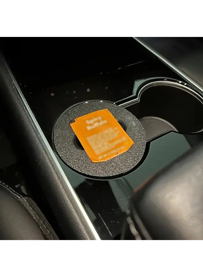Black Storage Rack For Tesla Model 3 Car Interior Accessories McDonald Sauce Holder - Image 1